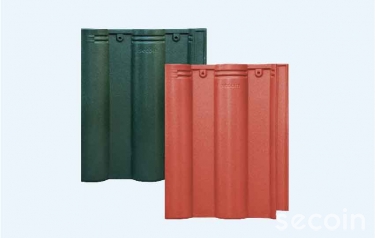 Round wave roof tile